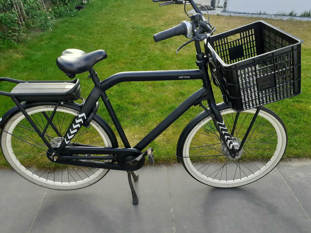 Cortina Crush E-bike transportfiets heren 61 frame  *stoer*, 59 cm of meer, Ophalen, Gebruikt, Cortina