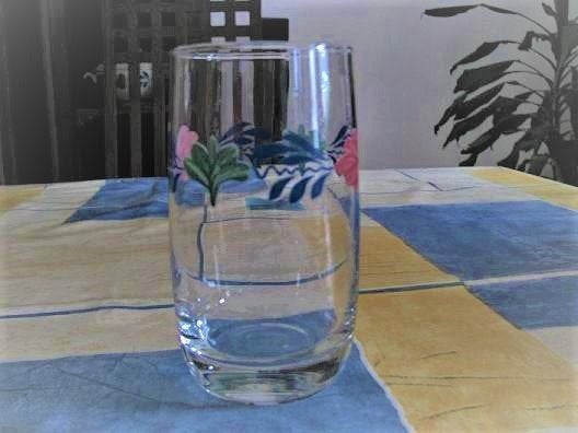 Boerenbont limonade glas (oude glasservies) Boerenbond, Glas of Glazen, Gebruikt, Landelijk/Boerenbont, Ophalen of Verzenden