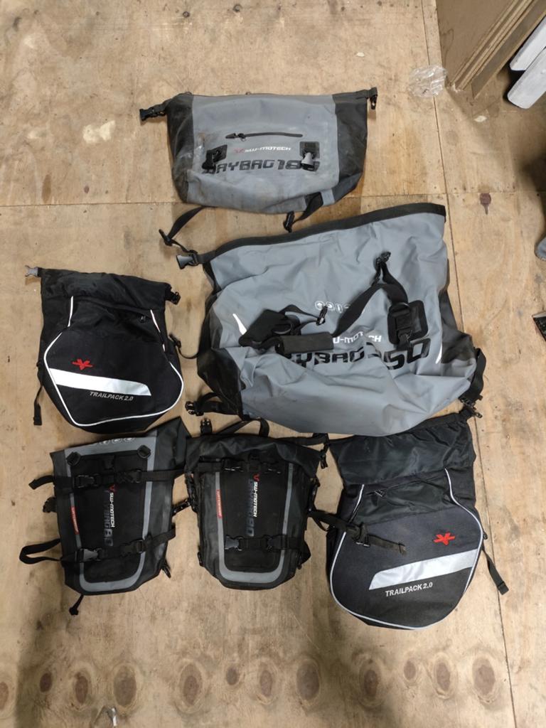 SW-Motech tassen set compleet - Drybag en Trailpack 2.0, Motoren, Ophalen of Verzenden, Gebruikt