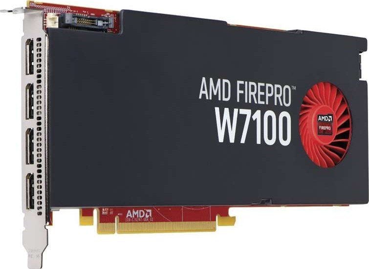 HP AMD FirePro W7100 8GB GDDR5 PCIe 4 x DisplayPort Video, Facturen@maascomputers.nl, Ophalen of Verzenden, Cargadoorweg 23, 6541 BT Nijmegen