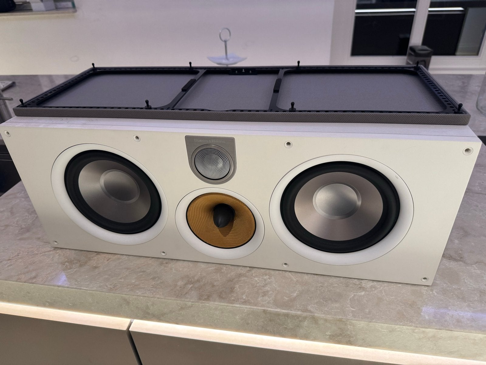 Bowers & Wilkins HTM61 S2 Center Speaker - Wit, Audio, Tv en Foto, Ophalen, Zo goed als nieuw, Bowers & Wilkins (B&W), Geschikt voor surround/home cinema
