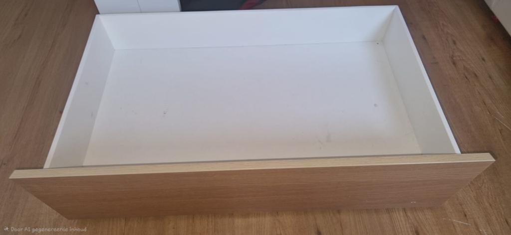 Twee bedlades voor extra opbergruimte, Ophalen, Gebruikt, Eenpersoons, Wit