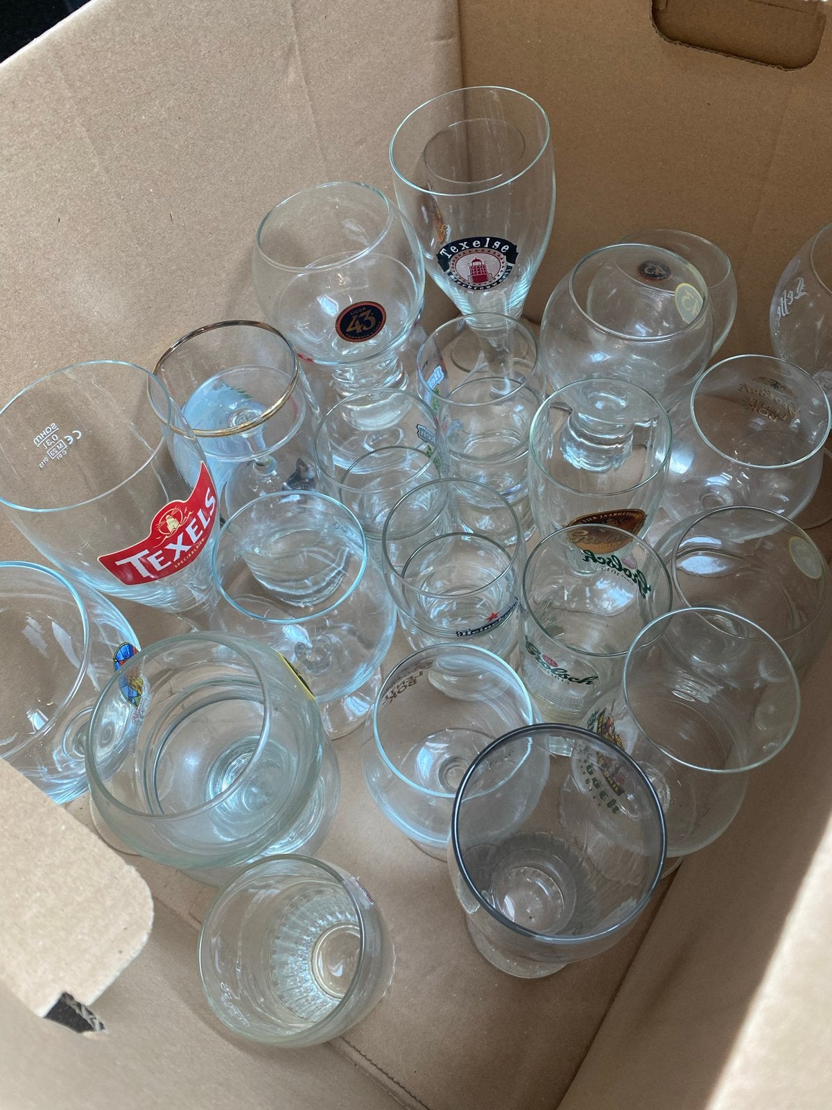 Diverse bierglazen collectie, Ophalen, Zo goed als nieuw, Glas