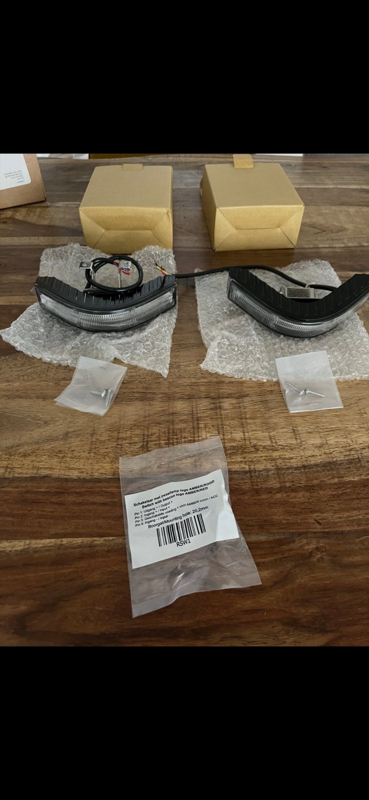 Rayonics LED hoekflitser AMBER 2 stuks, Auto-onderdelen, Verlichting, Ophalen of Verzenden, Nieuw
