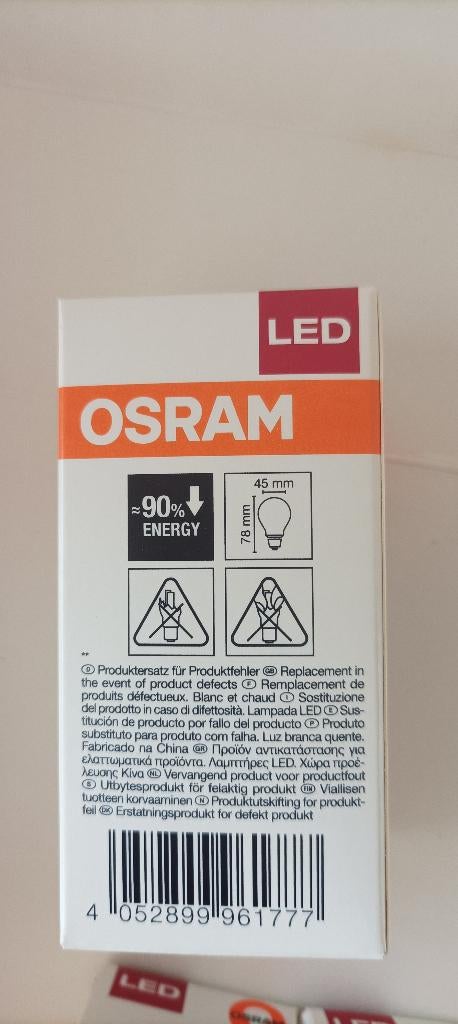 2x Osram Parathom classic P40 LED E14, Huis en Inrichting, 30 tot 60 watt, Led-lamp, E14 (klein), Nieuw