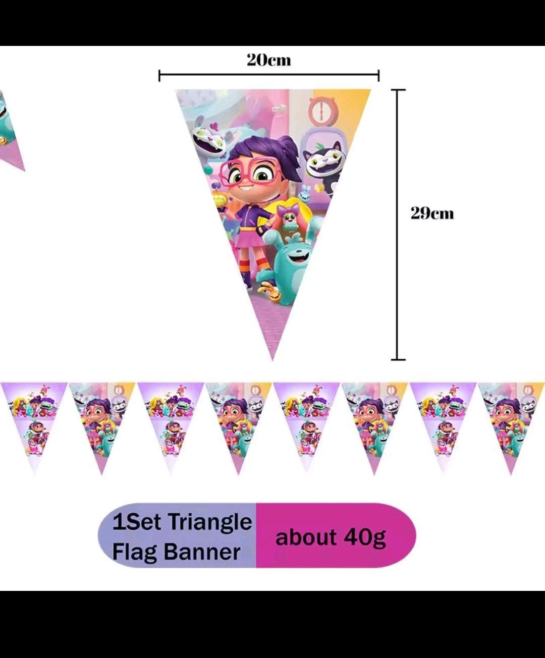 Nieuwe Abby Hatcher Feest Slinger - Verjaardag Decoratie, Ophalen, Nieuw, Versiering, Verjaardag