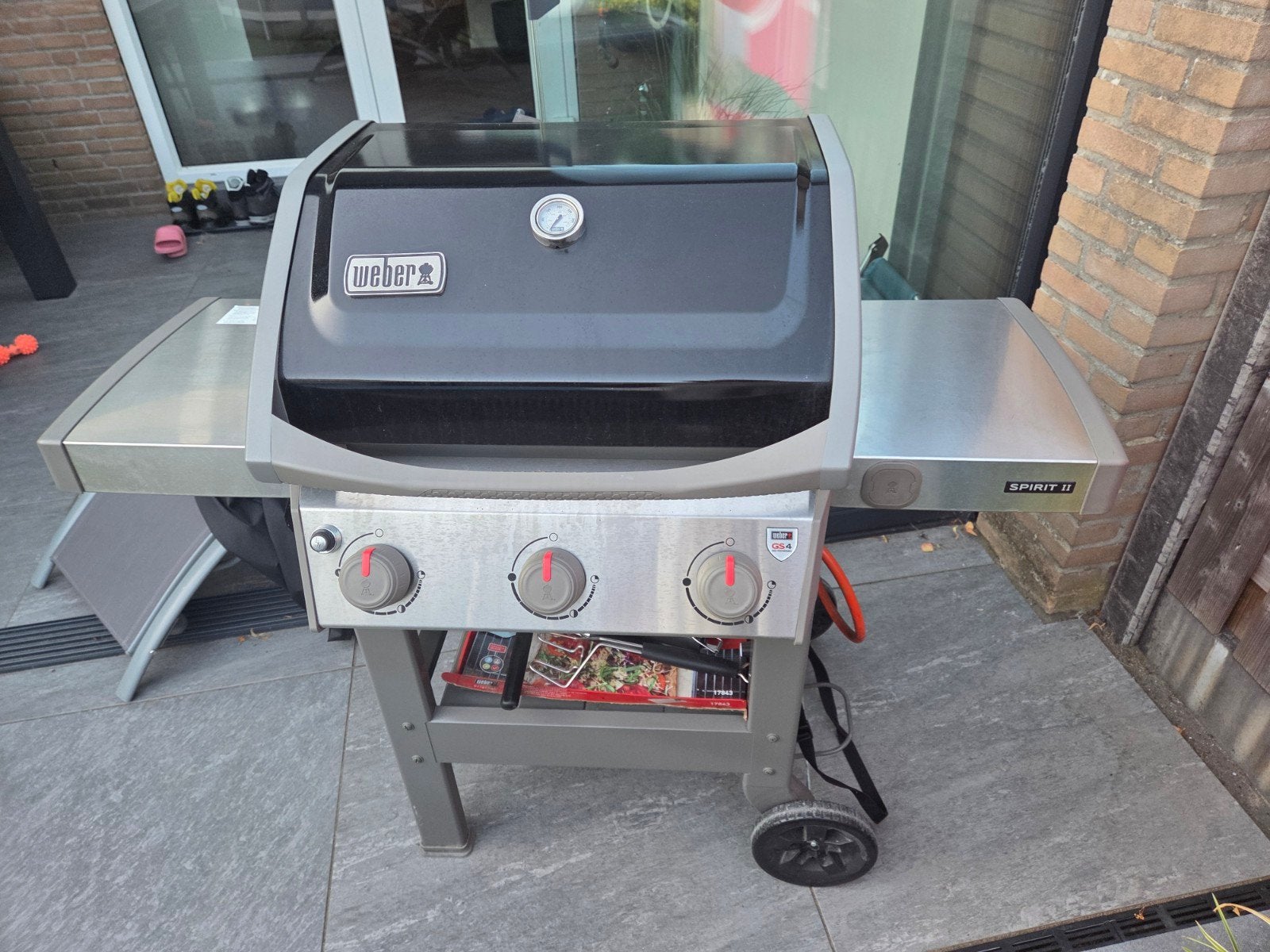 Weber Spirit II E-310 Gasbarbecue met accessoires, Ophalen, Gebruikt