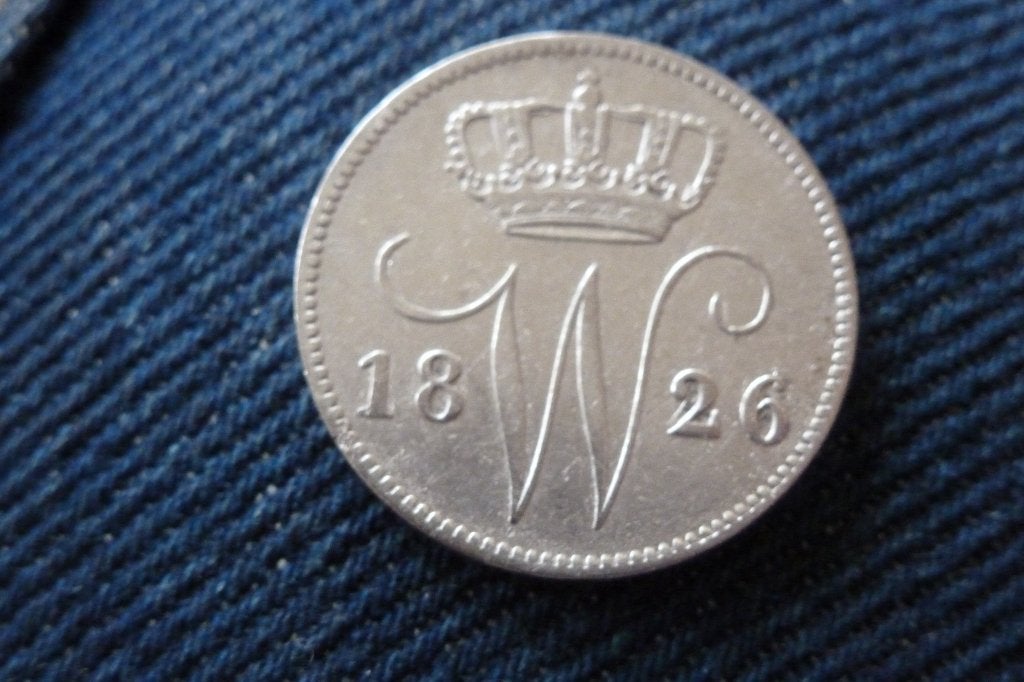Willem 1 - oude mooie 25 cent 1826 Utrecht zf + (n 5, Postzegels en Munten, Zilver, 25 cent, Ophalen of Verzenden, Koning Willem I