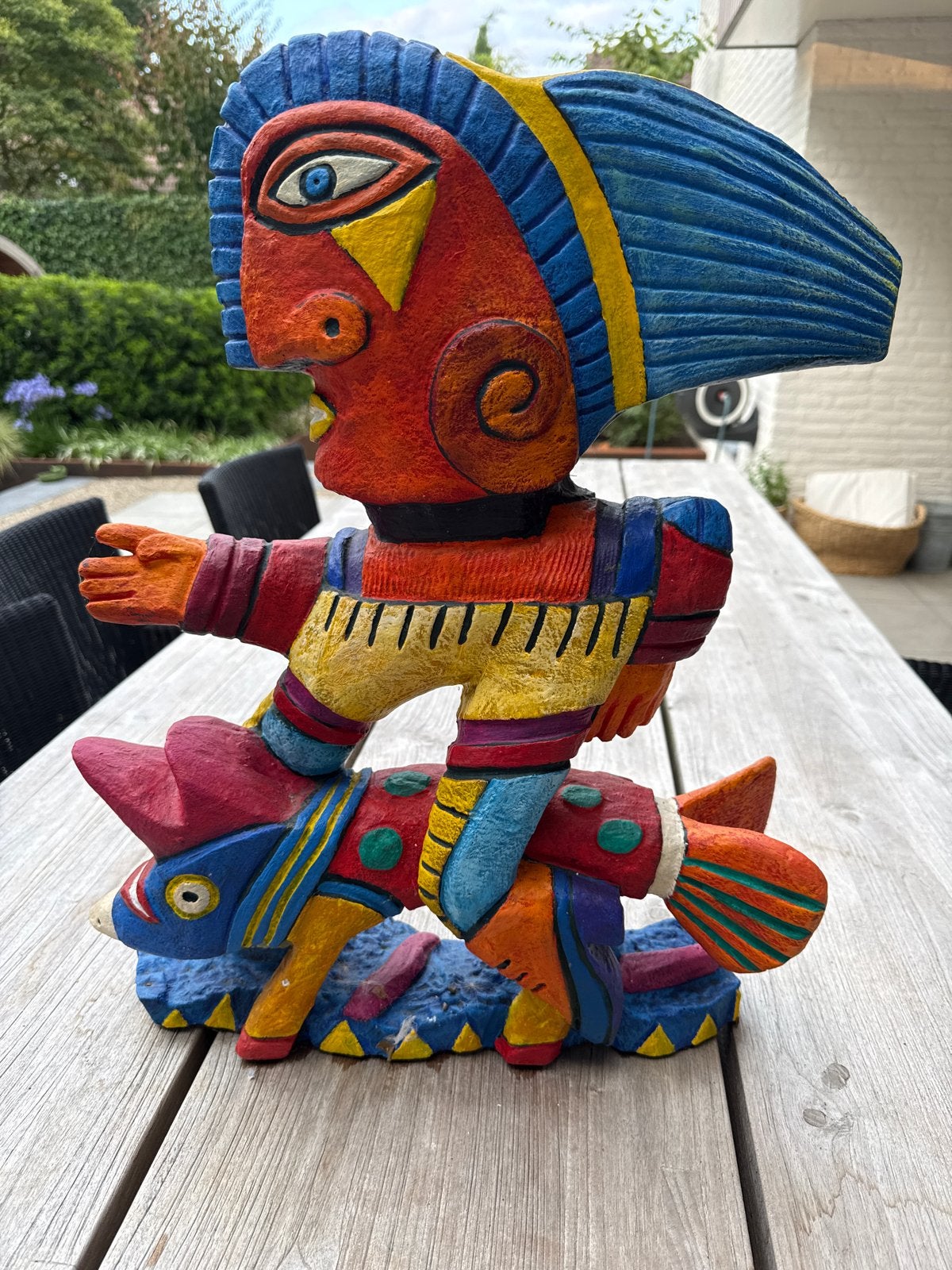 Origineel Clemens Briels Beeld - Kleurrijk en Expressief, Ophalen, 20 - 50 cm, Steen of Keramiek, Beeld