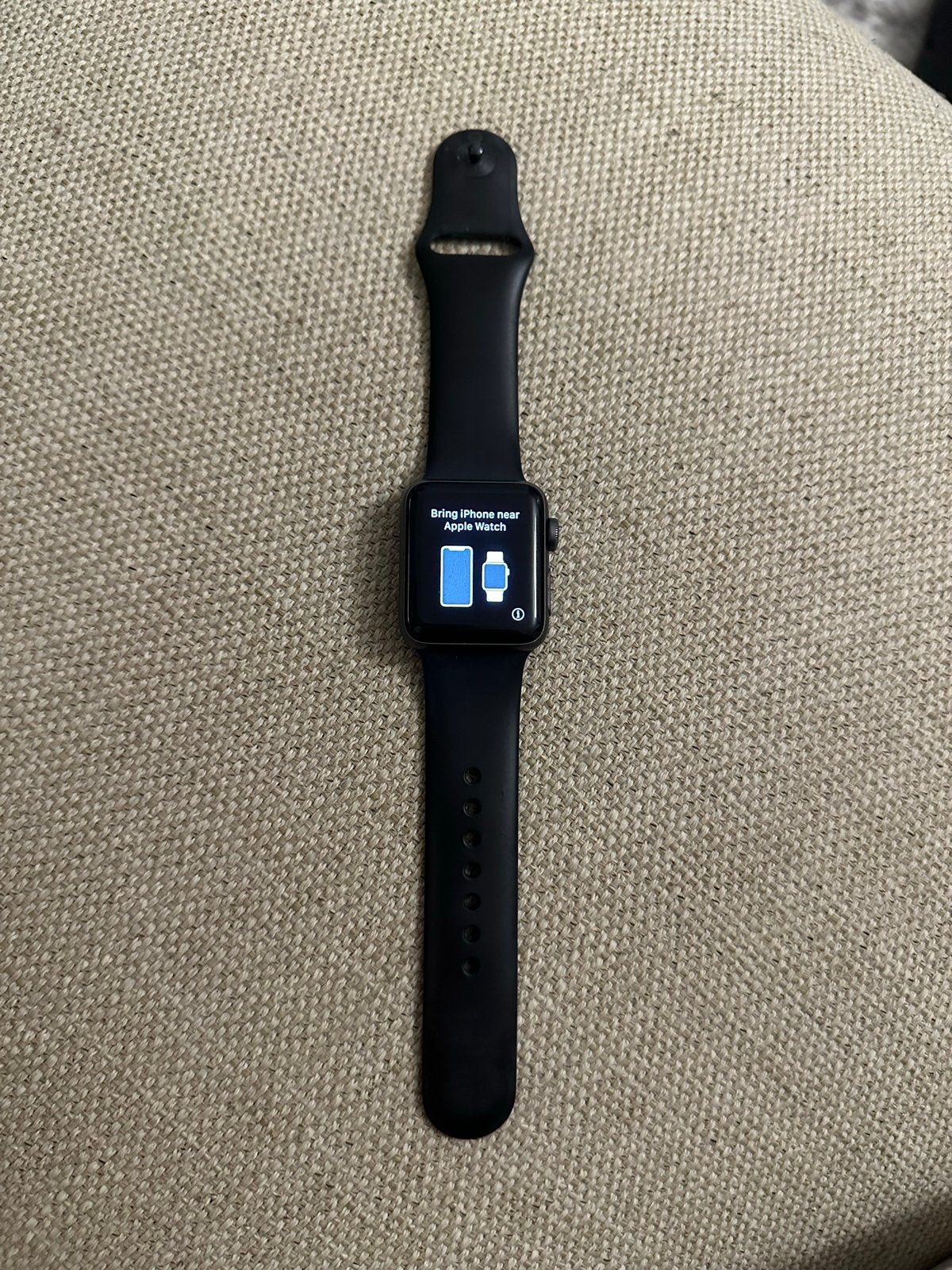 Apple Watch Series 3 38mm Zwart, Afstand, Zwart, IOS, Ophalen of Verzenden