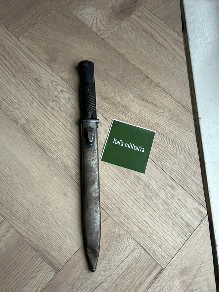Duitse k98 bajonet 1941 ww2, Verzamelen, Ophalen of Verzenden, Duitsland, Mes of Dolk