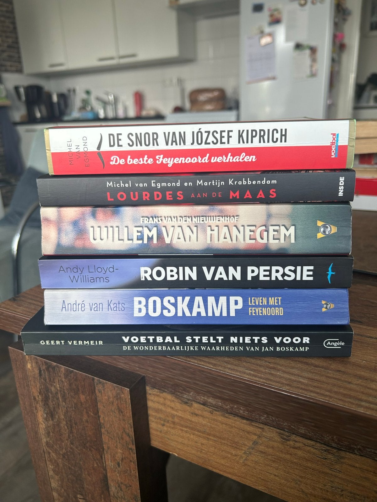 Voetbalboeken: Feyenoord, Van Hanegem, Van Persie, Boskamp, Boeken, Ophalen of Verzenden, Gelezen, Overige sporten