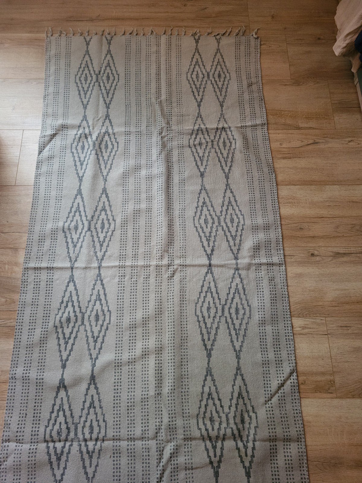 House Doctor vloerkleed 215x90cm blauwgrijsgroen, Ophalen of Verzenden, 200 cm of meer, 50 tot 100 cm, Scandinavisch