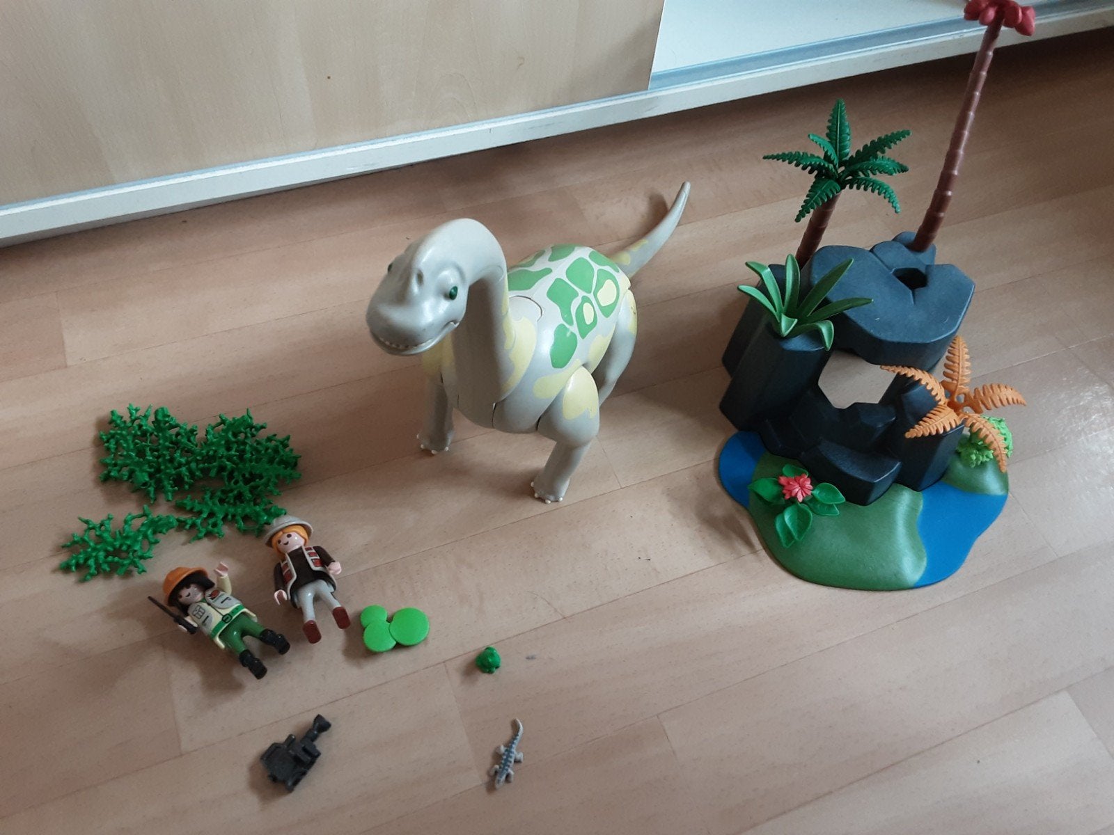 Playmobil 4172 Brachiosaurus met eiland en onderzoekers, Kinderen en Baby's, Gebruikt, Complete set, Overige typen, Ophalen of Verzenden