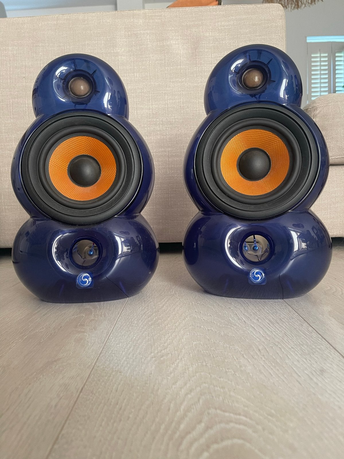 Blueroom/Scandyna Minipods - doorzichtige blauwe uitvoering, Overige merken, Gebruikt, Ophalen of Verzenden, Bluetooth
