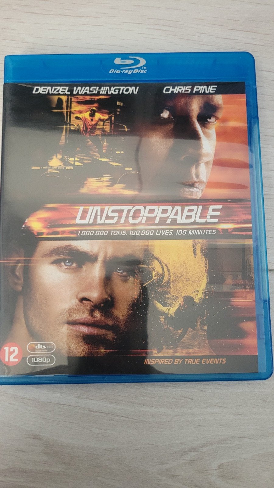 unstoppable bluray denzel Washington, Ophalen of Verzenden, Zo goed als nieuw, Actie