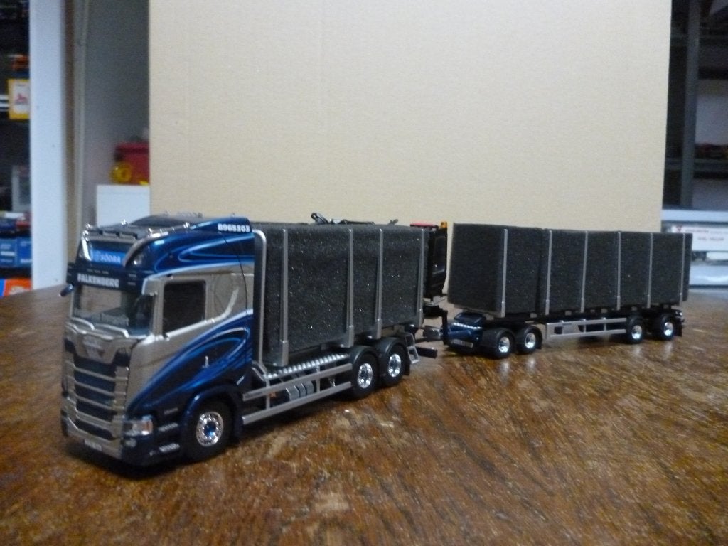 Tekno Scania Kvarforths Transport met certificaat, Ophalen of Verzenden, Nieuw, Bus of Vrachtwagen, Tekno