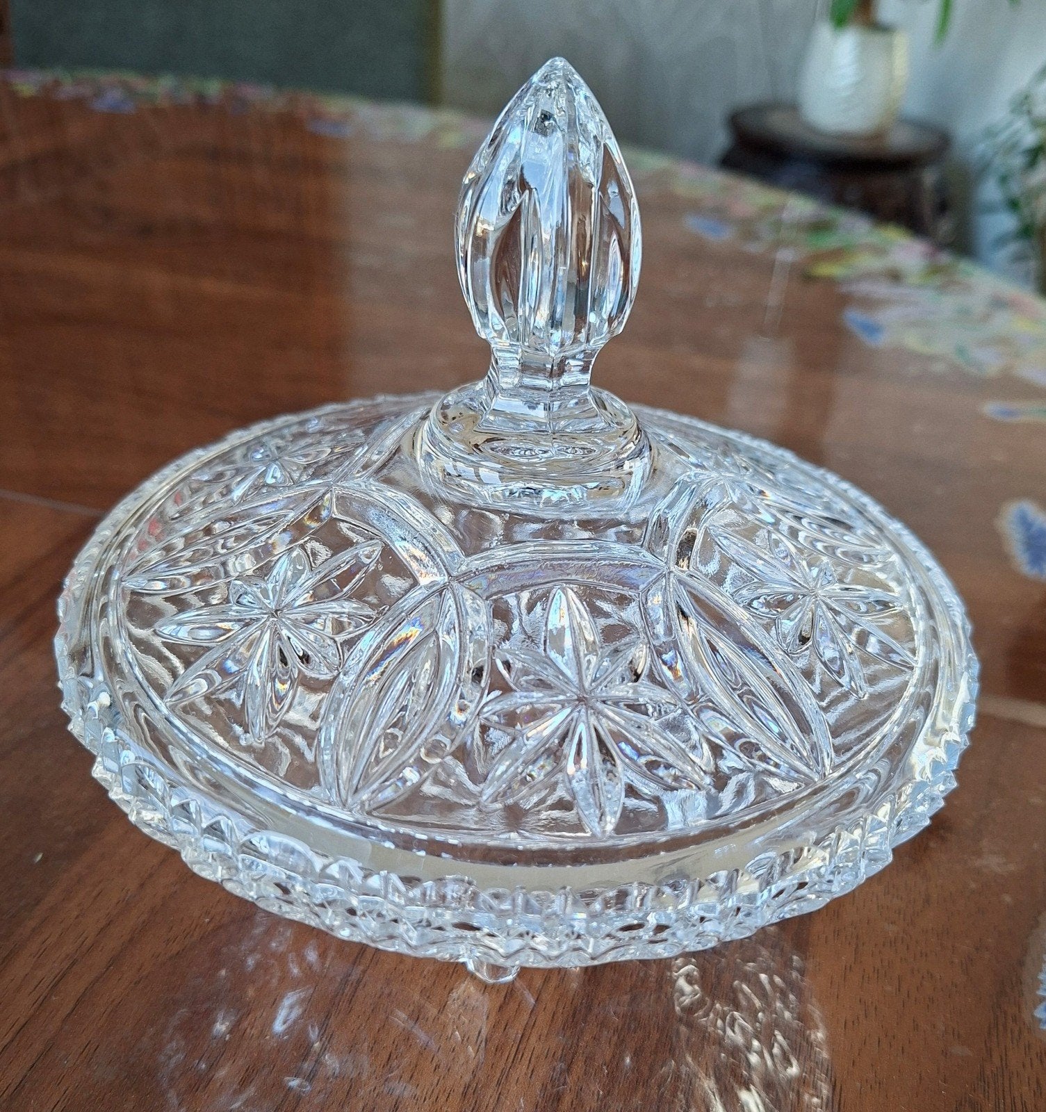 Prachtige kristallen bonbonnière met deksel, Ophalen of Verzenden