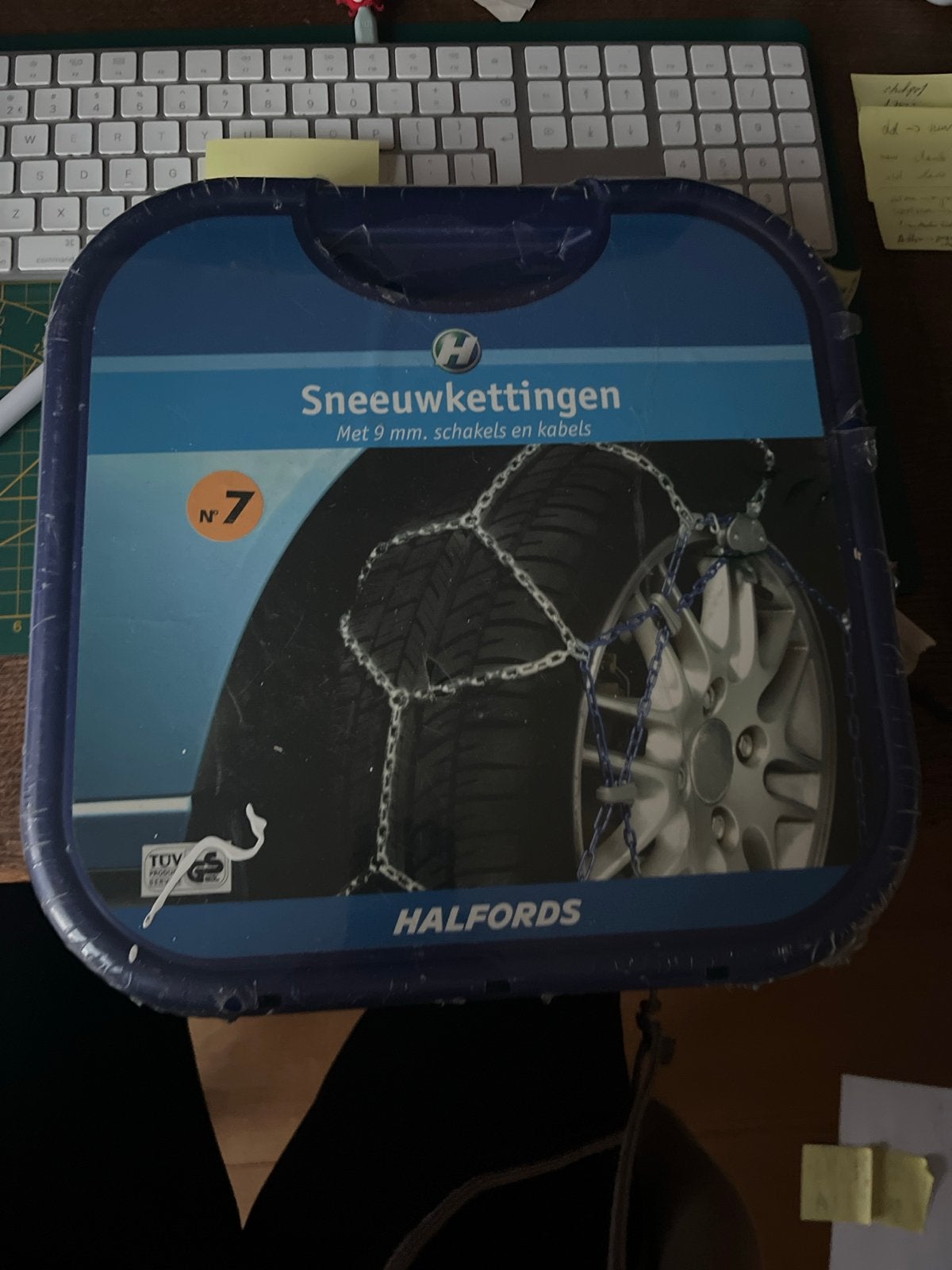 Halfords Sneeuwkettingen - Maat 7, Auto diversen, Ophalen of Verzenden, Nieuw