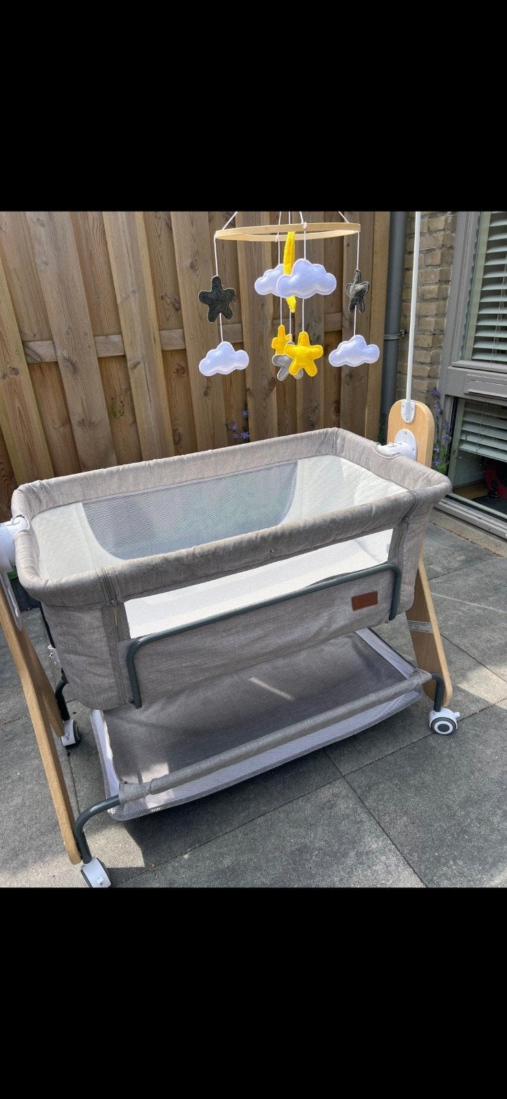 baby bed, Ophalen of Verzenden, Zo goed als nieuw, Ledikant