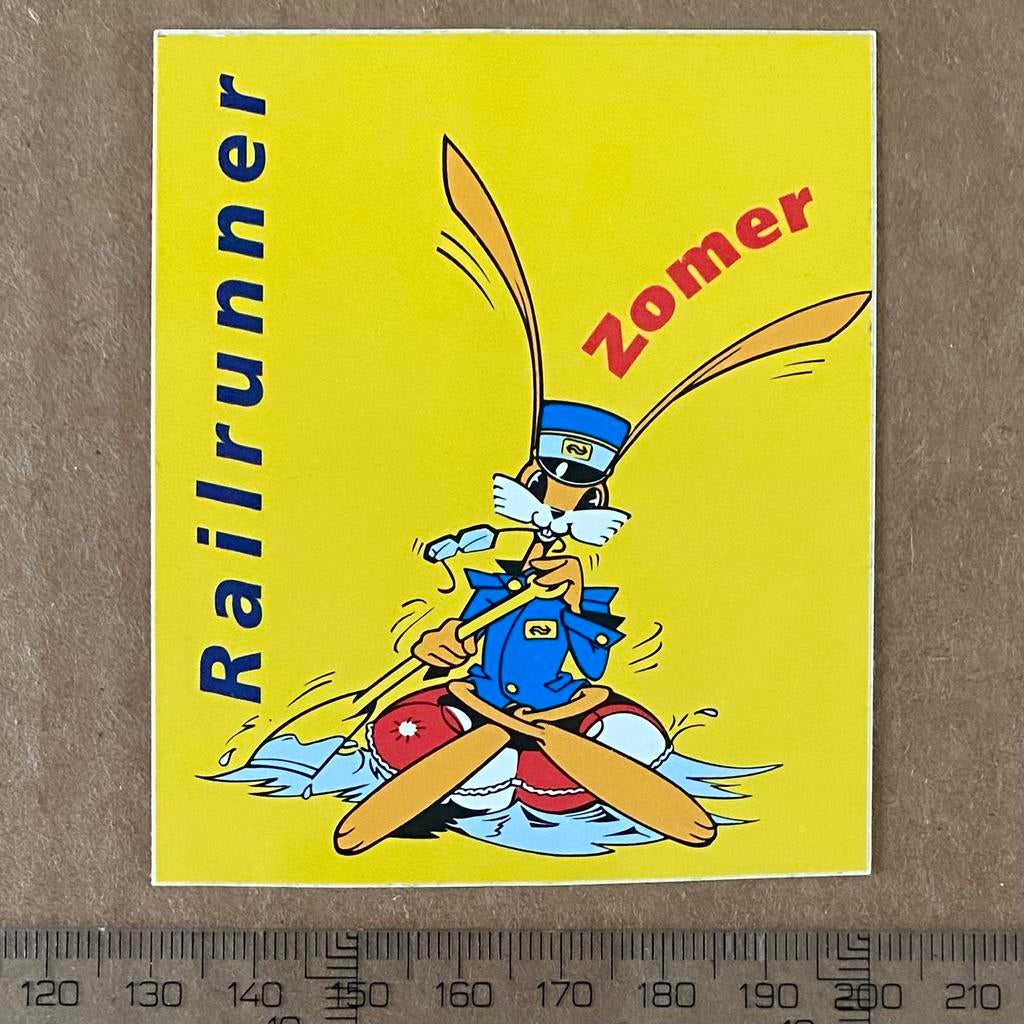 sticker railrunner, Verzenden, Zo goed als nieuw