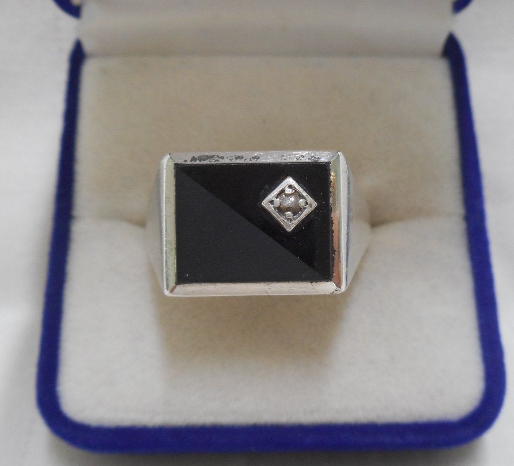 Zilveren vintage heren zegelring maat 21 nr.1115, Sieraden, Tassen en Uiterlijk, Gebruikt, 20 of groter, Verzenden, Heer