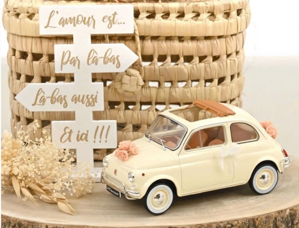 Fiat 500 L 1968 IVOOR Trouw Kado schaal 1/18 NOREV R. 187780, Verzenden, Nieuw, Auto, Norev