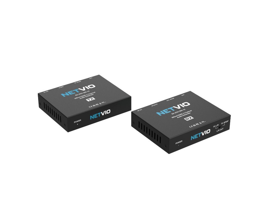 Netvio EX-2CH-300-10 Audio Extender over Catx kabel, Ophalen of Verzenden, Nieuw