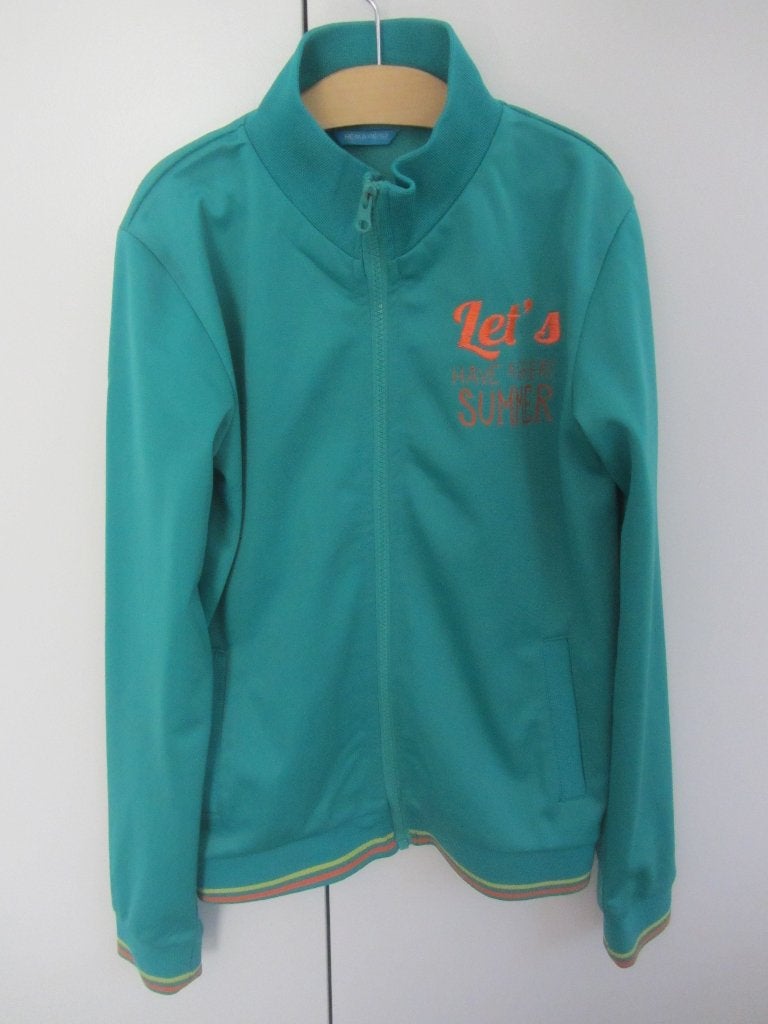 Groen trainingsjack maat 152, Ophalen of Verzenden, Zo goed als nieuw, Meisje, Sport- of Zwemkleding