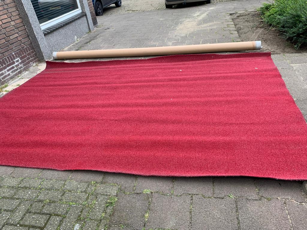 Kunstgras tapijt rood tuin camping zwembad voetbal, Ophalen, Nieuw, Minder dan 10 m², Kunstgras