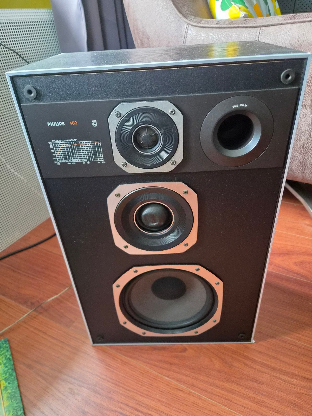 Philips 489 Speakerset - Set van 2, Ophalen, Stereo speakers, Philips, Gebruikt