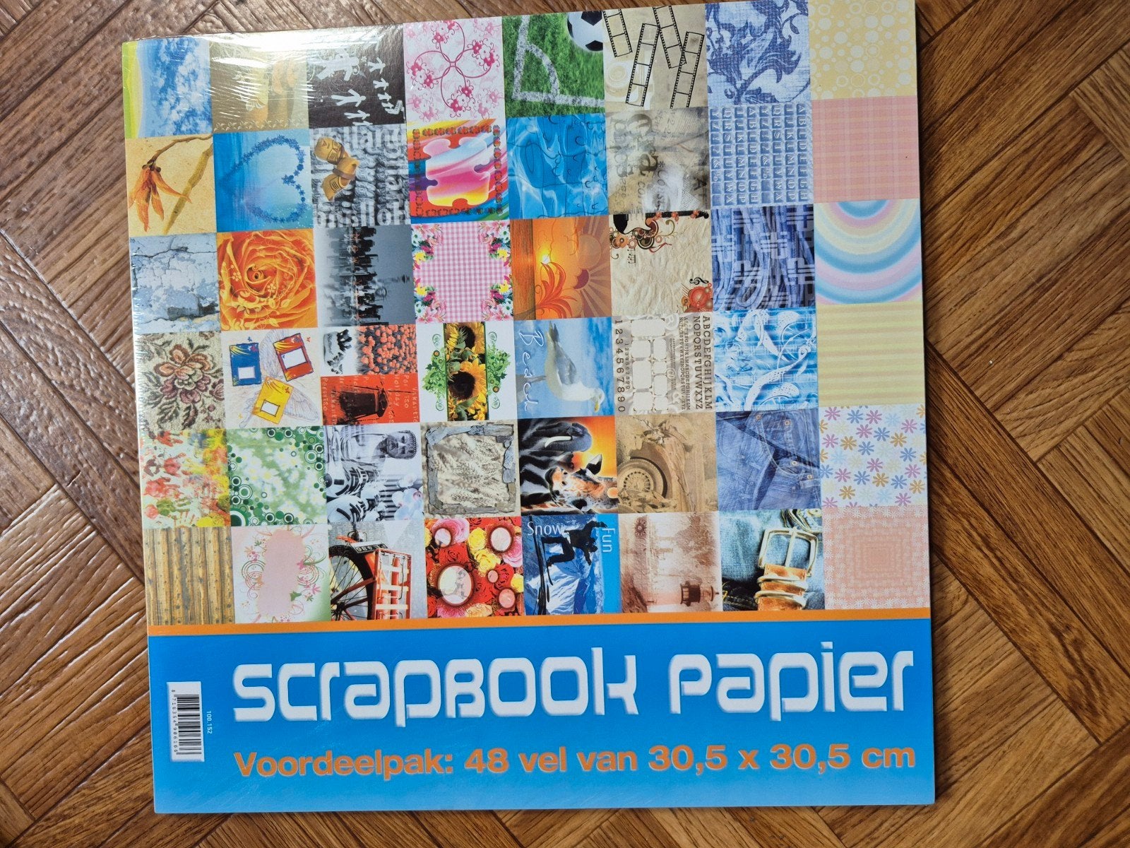 Scrapbook papier voordeelpak 48 vel 30.5x30.5 cm nieuw, Hobby en Vrije tijd, Ophalen of Verzenden, Nieuw, Papier of Karton