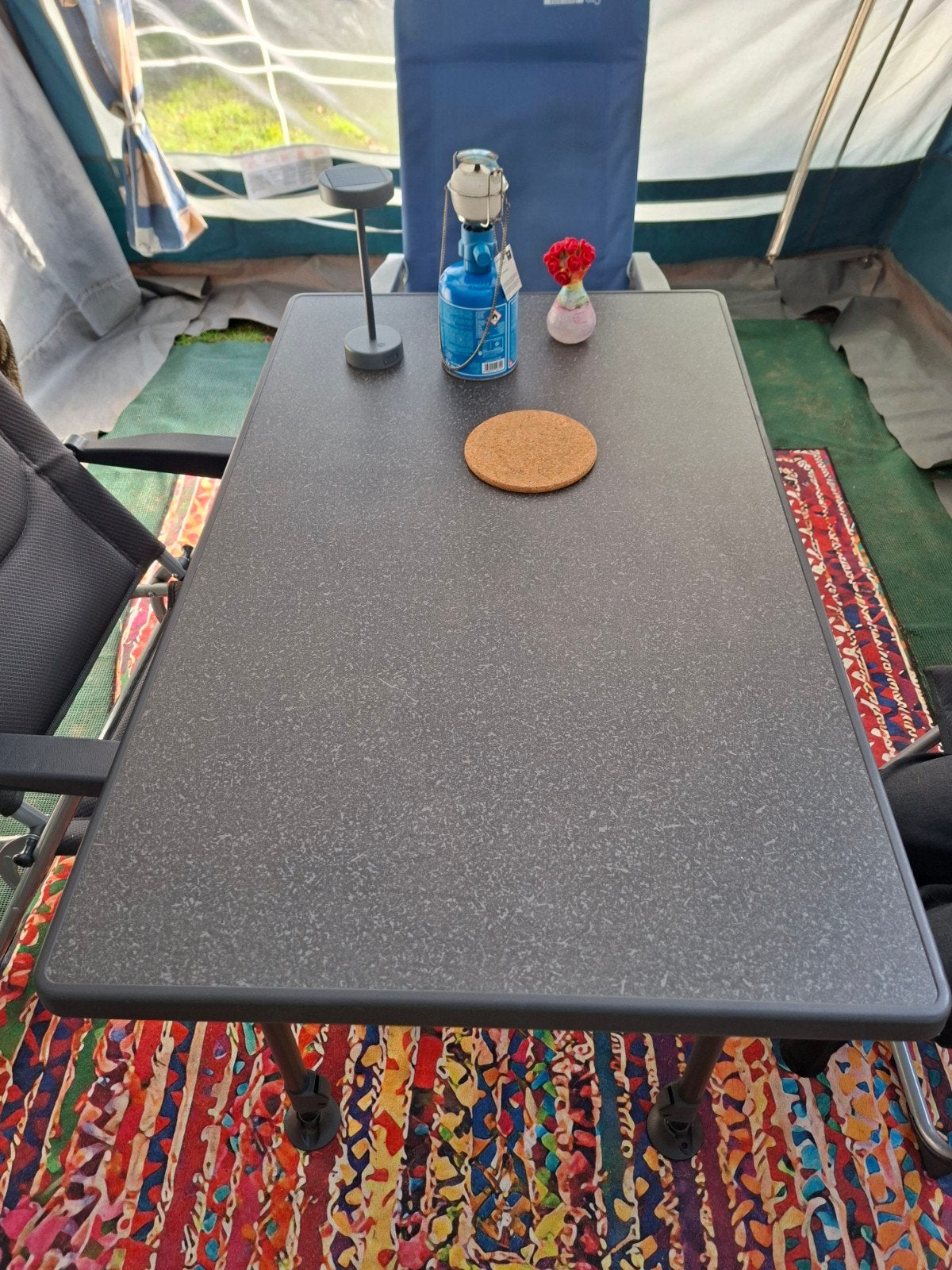 Westfield Superb 115x72 campingtafel - zgan, Ophalen, Zo goed als nieuw, Campingtafel