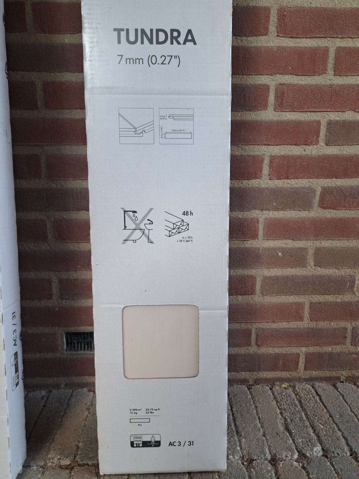 IKEA Tundra Laminaatvloer 7mm (2 pakken), Nieuw, Minder dan 5 m², Hout, Ophalen