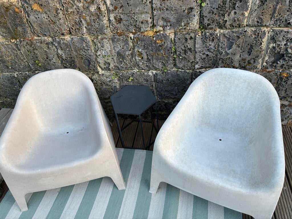 2 IKEA tuinstoelen, Tuin en Terras, Tuinstoelen, Ophalen, Zo goed als nieuw, Kunststof