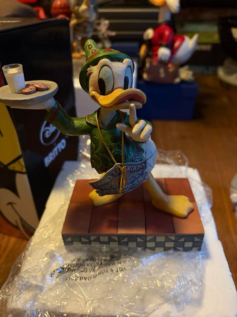 Disney Traditions Donald Duck "Shhhhhhhh" Beeldje, Verzamelen, Disney, Zo goed als nieuw, Beeldje of Figuurtje, Donald Duck, Ophalen