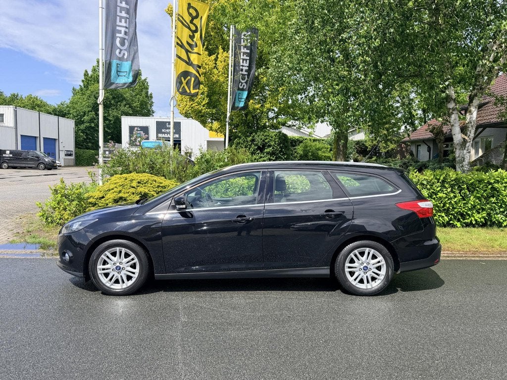 Ford Focus Wagon 1.0 EcoBoost 125PK Airco•Navi, Euro 5, Gebruikt, Zwart, Origineel Nederlands