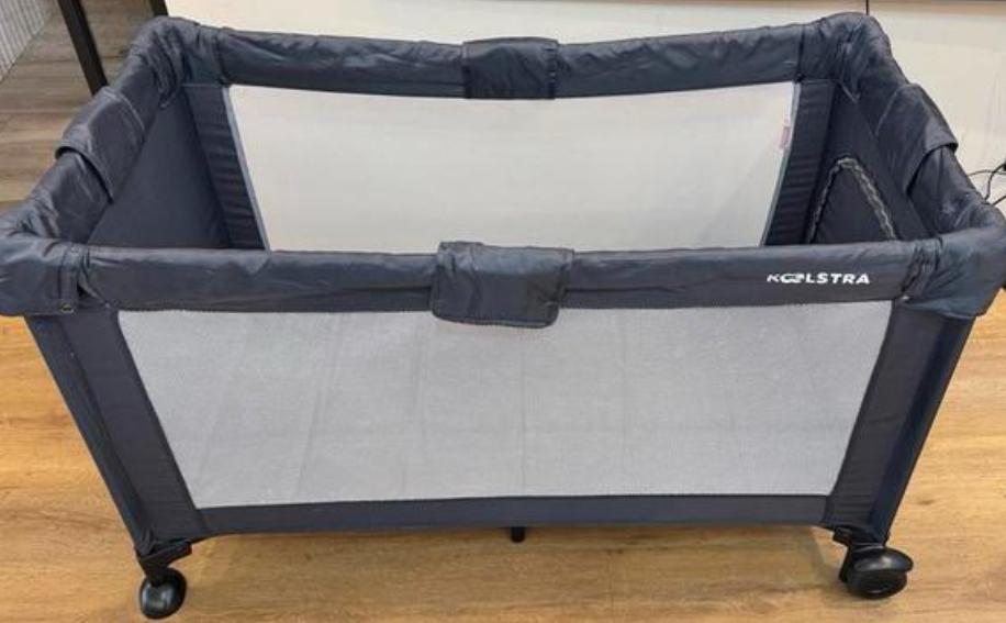 Koelstra reisbedje campingbedje travelsleeper, Ophalen, Gebruikt, Minder dan 140 cm, Matras