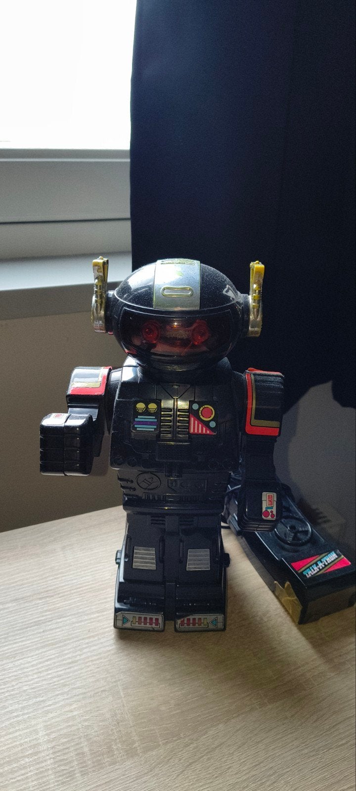 Pratende Robot vintage Talk-A-Tron, 30 cm Afstandsbediening, Ophalen of Verzenden, Gebruikt
