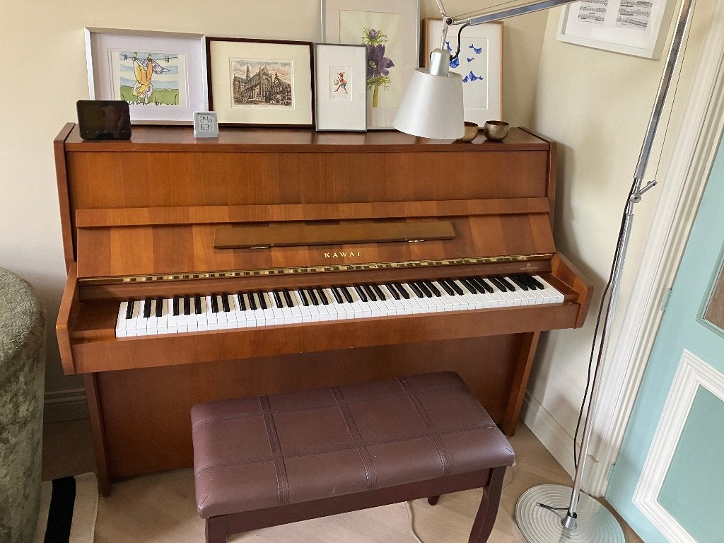 Kawai piano, Ophalen, Gebruikt, Bruin, Piano