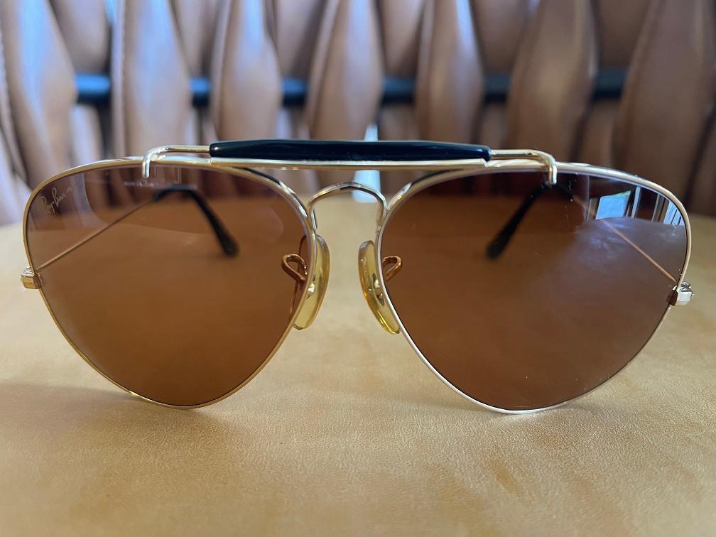 Vintage B&L Ray-Ban Outdoorsman Chromax Driver zonnebril O11, Ray-Ban USA, Gebruikt, Zonnebril, Overige kleuren
