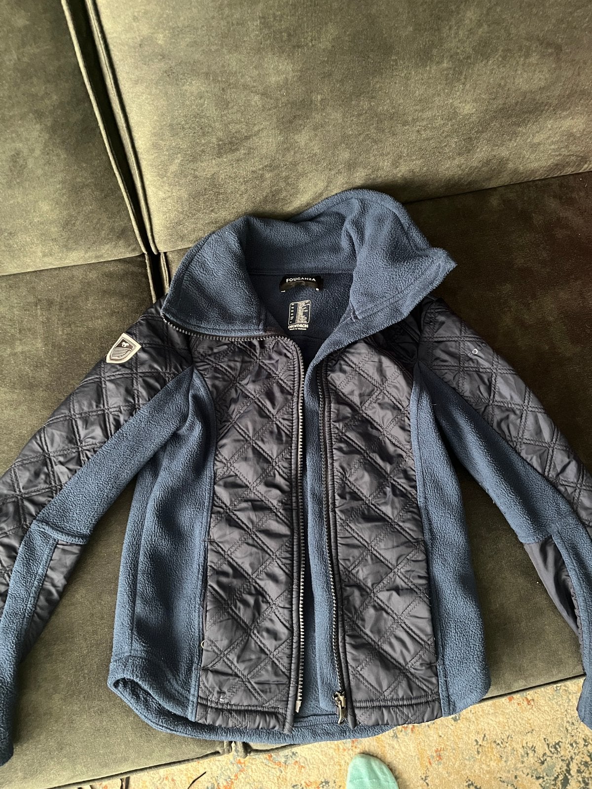 Fouganza paardrij jas fleece maat 140 cm, Ophalen of Verzenden, Zo goed als nieuw, Jongen of Meisje, Jas