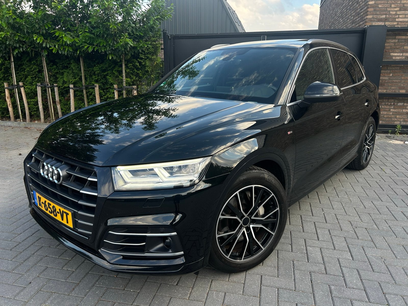 Audi Q5 55 Tfsi e Quattro 367pk S Tronic 2020 Zwart, Auto's, Audi, Particulier, Q5, 4x4, Achteruitrijcamera, Adaptieve lichten