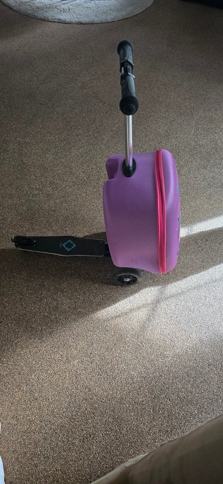 Eenhoorn Kinderkoffer met Step - Sint tip, Gebruikt, 20 tot 30 cm, Paars, Ophalen of Verzenden