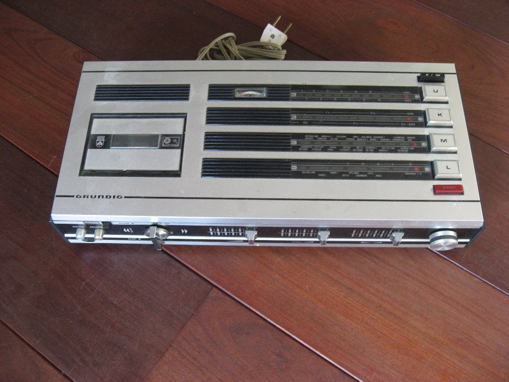 vintage radio/ cassette deck, Grundig, type studio 320, 1971, Verzenden, Enkel, Overige merken