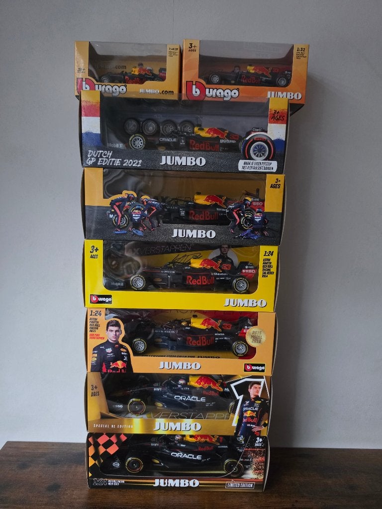 Max verstappen f1 auto's van de jumbo, Overige merken, Auto, Groter dan 1:32, Nieuw