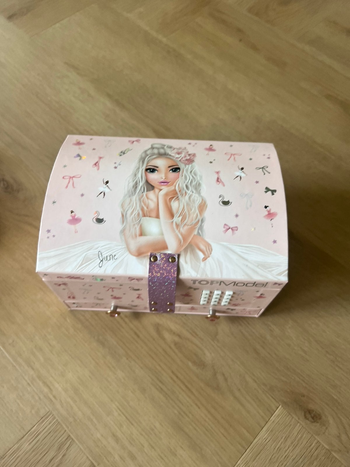 TopModel sieradendoosje met code en muziekje, Sieraden, Tassen en Uiterlijk, Beautycases, Ophalen of Verzenden, Zo goed als nieuw