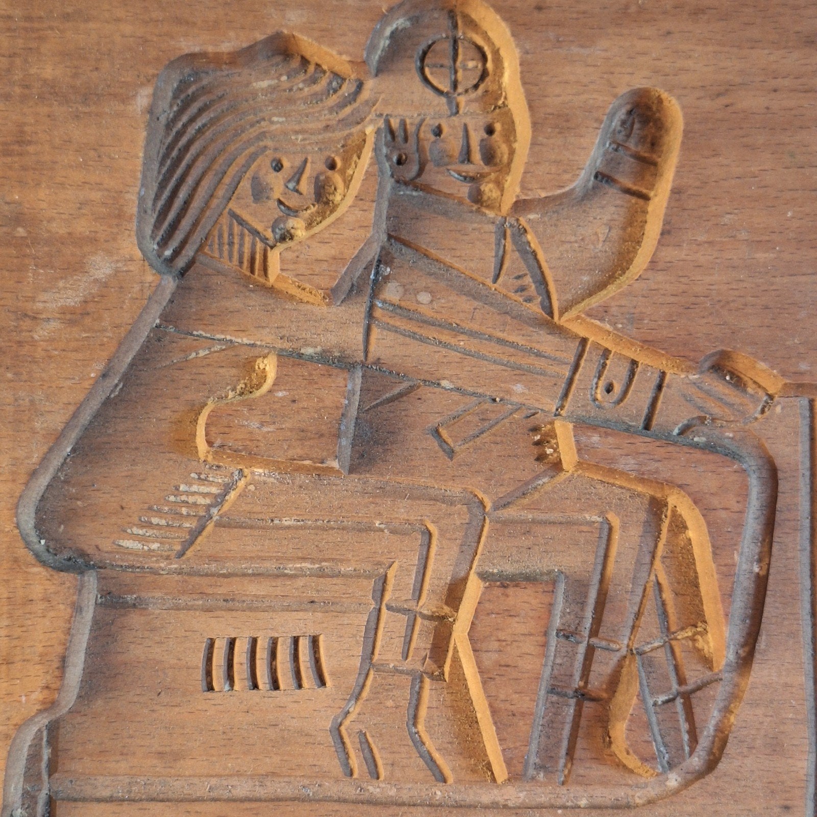 Speculaasplank koekplank scooter man vrouw, Ophalen