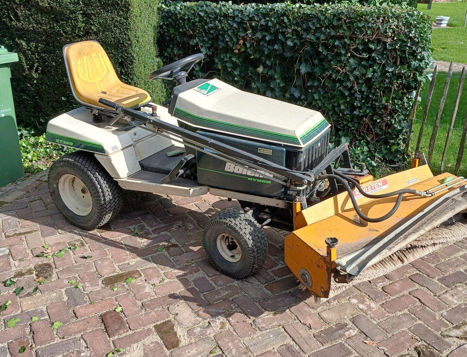 Bolens tuintractor veegmachine mini trekker tractor, Ophalen, Gebruikt, Bolens