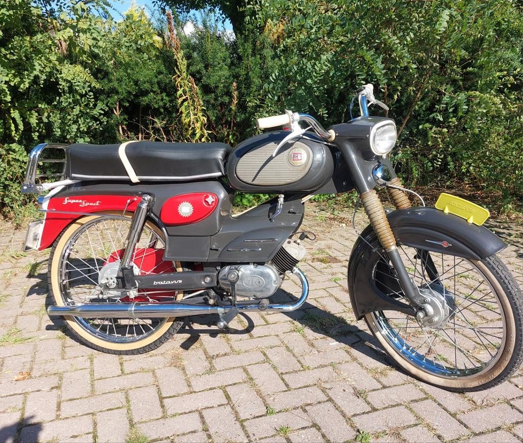 Batavus SuperSport gerestaureerd uit collectie, Ophalen, Maximaal 45 km/u, Batavus, 49 cc